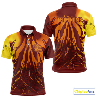 Flame Dartboards Custom Colorful Dart Shirt For Men, Dart Team Jerseys NYN0232