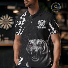 Load image into Gallery viewer, Dark Lion Dartboard Men's Darts Polo Shirt - Custom Name For Players NYN0744