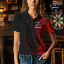 Load image into Gallery viewer, Custom American Flag Dartboards Patriotic Dart Shirts For Women Dart Tournament Jerseys NYN0051