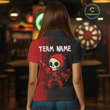 Load image into Gallery viewer, Custom American Flag Dartboards Patriotic Dart Shirts For Women Dart Tournament Jerseys NYN0051