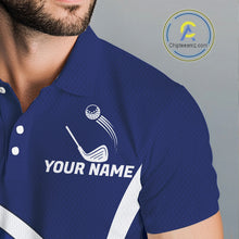 Load image into Gallery viewer, Funny Raccoon Moonlit Golf Course Mens Golf Shirts Upf Golf Shirts Custom Blue Golf Apparel NYN3318