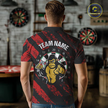 Load image into Gallery viewer, Custom Black And Red Gorilla Funny Dart Polo Shirt For Men Outfits Grunge Dart Jerseys NYN1525