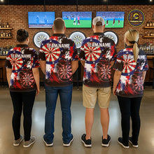 Load image into Gallery viewer, Personalized Patriotic Grunge Darts Polo &amp; 1/4-Zip Shirt For Women Thunder Dart Team Jerseys NYN2954