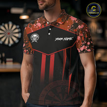 Load image into Gallery viewer, Crown Skull Splatter Paint Dartboard Darts Shirt For Men Custom Red Splatter Dart Team Jerseys NYN3166