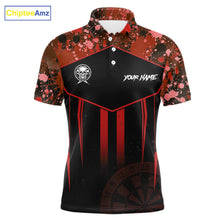 Load image into Gallery viewer, Crown Skull Splatter Paint Dartboard Darts Shirt For Men Custom Red Splatter Dart Team Jerseys NYN3166