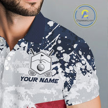 Load image into Gallery viewer, American Flag 250Th Anniversary Men Golf Polo Shirt Custom Splatter Patriotic Golf Tops NYN3385