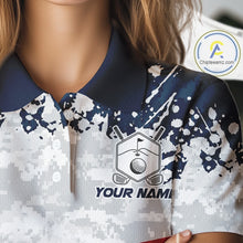 Load image into Gallery viewer, American Flag 250Th Anniversary Women Golf Polo Shirt Custom Splatter Patriotic Golf Tops NYN3385