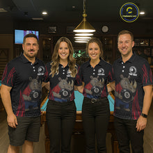 Load image into Gallery viewer, Custom Funny Rhino &amp; 8 Ball Women's Billiard Shirts Personalized Billiard Apparel Gifts NYN2333