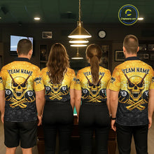 Load image into Gallery viewer, Funny Beer &amp; Skull 8 Ball Pool Billiard Team Shirt For Women Custom 3D Billiard Balls Jerseys NYN2439