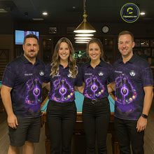 Load image into Gallery viewer, Grunge Grim Reaper Billiard Pool Men Billiard Shirts Custom Flame 8 Ball Pool Billiard Team Jerseys NYN3015