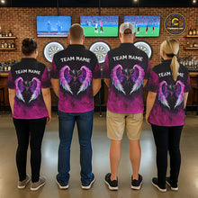Load image into Gallery viewer, Blue &amp; Pink Tie Dye Grunge Darts 1/4-Zip Shirts For Men Custom Wings Dartboard Team Jerseys NYN2447
