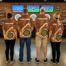 Load image into Gallery viewer, Cheer Beer Dartboard Women Dart Polo 1/4-Zip Shirt Custom Barley &amp; Hops Patten Dart Team Attire NYN3213