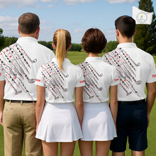 Load image into Gallery viewer, Poker Pattern Golf Polo Shirt For Men Personalized White Golf Clubs Attire, Team Golf Outfit NYN2854