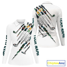 Load image into Gallery viewer, Cactus Pattern Golf Polo Shirt For Womens Custom Cactus Golf Team Shirt, Golfer Gifts NYN2855