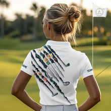 Load image into Gallery viewer, Cactus Pattern Golf Polo Shirt For Womens Custom Cactus Golf Team Shirt, Golfer Gifts NYN2855