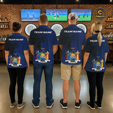 Load image into Gallery viewer, Personalized New York Flag Black Splatter Dart Polo Shirts For Men Custom Dart Team Jerseys NYN2715