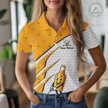 Load image into Gallery viewer, Funny Womens Golf Polo Team Shirt Personalized Cheer Beer Clothing Golf Tops For Golfers NYN3260