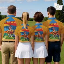 Load image into Gallery viewer, Colorful Rooster Mens Golf Polo Shirts Personalized Funny Golf Ball Shirts, Golf Gifts For Men NYN3098