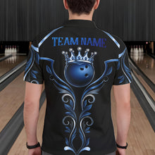 Load image into Gallery viewer, Male bowler wearing Tribal Crown Bowling Ball bowling jersey, personalized bowling apparel