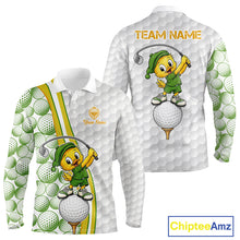 Load image into Gallery viewer, Golf-themed shirt with cartoon duck character and 'Team Name' text.