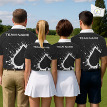 Load image into Gallery viewer, Poker Mens Golf Polo Shirt Custom Name Splatter Poker Golf Top For Team, Golfer Gift For Golfers NYN3325