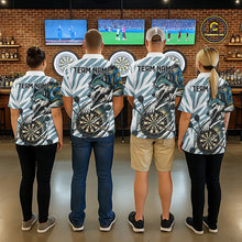 Load image into Gallery viewer, Personalized Cracked Darts Polo &amp; Quarter Zip Shirt Custom Funny Wolf Claws Darts Attire For Women NYN2950