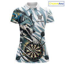 Load image into Gallery viewer, Personalized Cracked Darts Polo &amp; Quarter Zip Shirt Custom Funny Wolf Claws Darts Attire For Women NYN2950