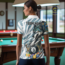 Load image into Gallery viewer, Personalized Wolf Claws 8 Ball Billiard Pool Shirt Custom Funny Billiard 3D Team Attire For Women NYN2951