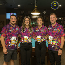 Load image into Gallery viewer, Funny Beer Play Pool 8 Ball Women's Billiard Team Shirt Custom Colorful Splatter Billiard Attire NYN2476