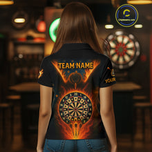Load image into Gallery viewer, Women's US Flag Patriotic Darts Shirt Personalized Flame Eagle Dartboard Dart Team Jerseys NYN1129