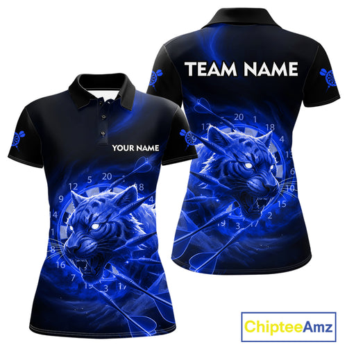Custom Purple Fantasy Tiger Storm Dart Arrow Darts Polo Shirt For Women Dart Team Jerseys NYN1823