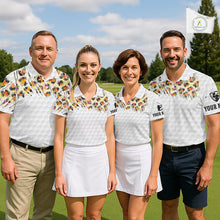 Load image into Gallery viewer, Yellow Leopard Pattern Men Golf Polo Shirts Custom Unique Polo Shirts Golf Team Outfits NYN3388