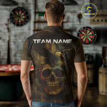 Load image into Gallery viewer, Custom Skull Eagle Grunge Polo Dart Shirt For Men Retro Patriotic Dart Jerseys NYN1337