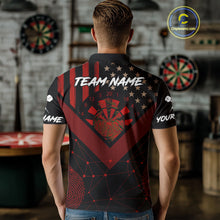 Load image into Gallery viewer, It&#39;s In My DNA Custom Red Dinosaur Dart Polo Shirt For Men US Flag Dart Jerseys NYN1365
