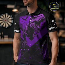 Load image into Gallery viewer, It&#39;s In My DNA Custom Purple Grunge Dart Polo Shirt For Men US Flag Dart Jerseys NYN1367