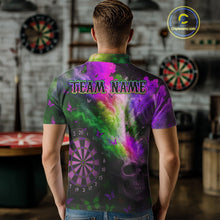Load image into Gallery viewer, Custom Colorful Smoke Skull Dartboard Men Dart Shirt Outfits Butterflies Dart Jerseys NYN1065