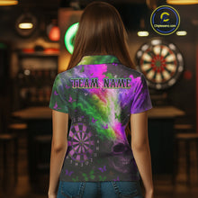 Load image into Gallery viewer, Custom Colorful Smoke Skull Dartboard Women Dart Shirt Outfits Butterflies Dart Jerseys NYN1065