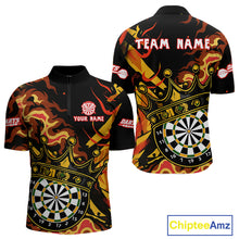 Load image into Gallery viewer, Custom Yellow Honeycomb Bees Skull Dartboards Dart Shirts For Men Dart Team Jerseys NYN0053