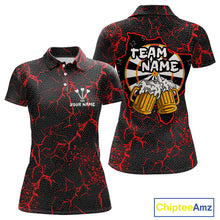 Load image into Gallery viewer, Custom Women's Darts Polo Shirts Playing Darts And Beer For Darts Jersey NYN0774