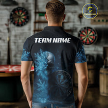 Load image into Gallery viewer, Personalized Icy Skull Dart Shirt Custom Dartboard Team Dart Jerseys For Men NYN1216