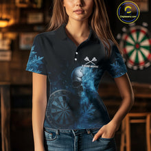 Load image into Gallery viewer, Personalized Icy Skull Dart Shirt Custom Dartboard Team Dart Jerseys For Women NYN1216