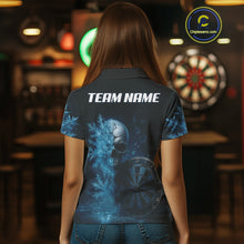 Load image into Gallery viewer, Personalized Icy Skull Dart Shirt Custom Dartboard Team Dart Jerseys For Women NYN1216