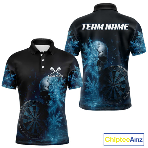 Personalized Icy Skull Dart Shirt Custom Dartboard Team Dart Jerseys For Men NYN1216