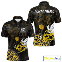 Load image into Gallery viewer, Bee &amp; Dart Arrow Honeycomb Darts Shirt For Men Custom Name &amp; Team Jersey | Opt1 NYN0651