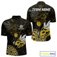 Load image into Gallery viewer, Bee &amp; Dart Arrow Honeycomb Darts Shirt For Men Custom Name &amp; Team Jersey | Opt1 NYN0651