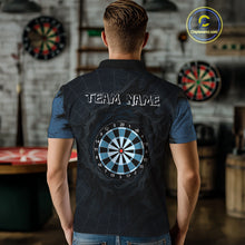 Load image into Gallery viewer, Dark Spiral Web Dartboards Men's Darts Team Shirt - Custom Name For Darts Jersey NYN0496