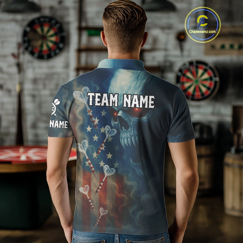 Custom Patriotic Men Darts Shirt Personalized US Flag Dart Arrows Outfits Dart Team Jerseys NYN1162