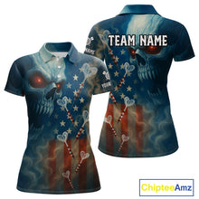 Load image into Gallery viewer, Custom Patriotic Women Darts Shirt Personalized US Flag Dart Arrows Outfits Dart Team Jerseys NYN1162