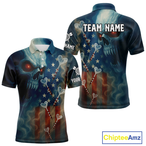 Custom Patriotic Men Darts Shirt Personalized US Flag Dart Arrows Outfits Dart Team Jerseys NYN1162