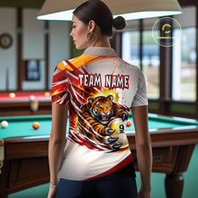 Load image into Gallery viewer, Red Thunders Tiger Claws Pool 8 Ball Billiard Shirt For Women Personalized Billiard Team Jerseys NYN2631